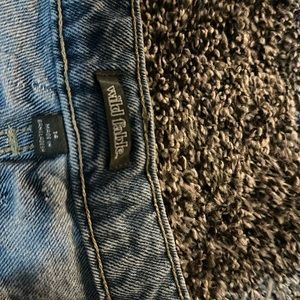 Denim Bermuda high waisted shorts